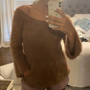 Off the shoulder sweater